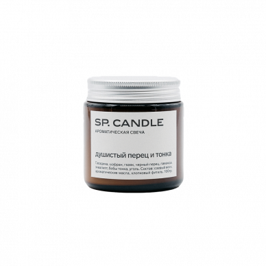 Ароматическая свеча "Душистый перец и Тонка" SPCANDLE