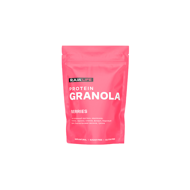 Гранола протеиновая "PROTEIN GRANOLA BERRIES" Raw Life